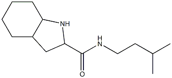 N-(3-methylbutyl)octahydro-1H-indole-2-carboxamide 结构式