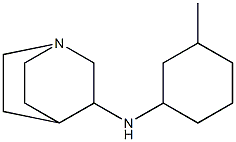 N-(3-methylcyclohexyl)-1-azabicyclo[2.2.2]octan-3-amine,,结构式