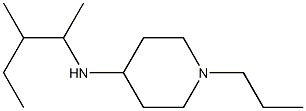 N-(3-methylpentan-2-yl)-1-propylpiperidin-4-amine Struktur
