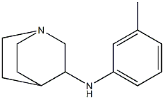 N-(3-methylphenyl)-1-azabicyclo[2.2.2]octan-3-amine,,结构式