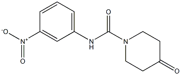 N-(3-nitrophenyl)-4-oxopiperidine-1-carboxamide Structure