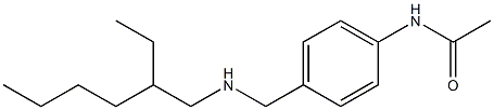 N-(4-{[(2-ethylhexyl)amino]methyl}phenyl)acetamide Structure