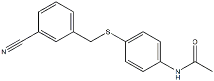 N-(4-{[(3-cyanophenyl)methyl]sulfanyl}phenyl)acetamide