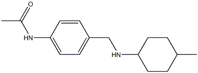 N-(4-{[(4-methylcyclohexyl)amino]methyl}phenyl)acetamide Structure