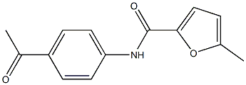 N-(4-acetylphenyl)-5-methylfuran-2-carboxamide Struktur
