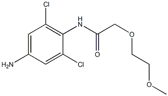 N-(4-amino-2,6-dichlorophenyl)-2-(2-methoxyethoxy)acetamide Structure