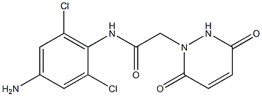 N-(4-amino-2,6-dichlorophenyl)-2-(3,6-dioxo-1,2,3,6-tetrahydropyridazin-1-yl)acetamide Structure