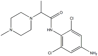 N-(4-amino-2,6-dichlorophenyl)-2-(4-methylpiperazin-1-yl)propanamide Struktur