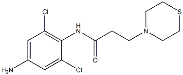 N-(4-amino-2,6-dichlorophenyl)-3-(thiomorpholin-4-yl)propanamide