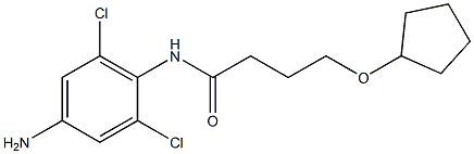 N-(4-amino-2,6-dichlorophenyl)-4-(cyclopentyloxy)butanamide Structure