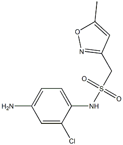 N-(4-amino-2-chlorophenyl)-1-(5-methyl-1,2-oxazol-3-yl)methanesulfonamide Structure