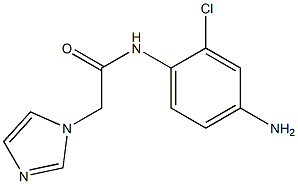 N-(4-amino-2-chlorophenyl)-2-(1H-imidazol-1-yl)acetamide 结构式