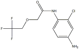 N-(4-amino-2-chlorophenyl)-2-(2,2,2-trifluoroethoxy)acetamide Struktur