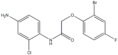 N-(4-amino-2-chlorophenyl)-2-(2-bromo-4-fluorophenoxy)acetamide Structure