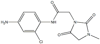 N-(4-amino-2-chlorophenyl)-2-(3-methyl-2,5-dioxoimidazolidin-1-yl)acetamide Structure