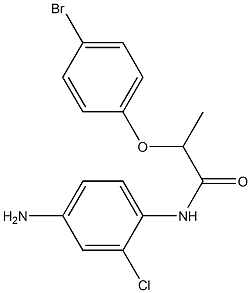 N-(4-amino-2-chlorophenyl)-2-(4-bromophenoxy)propanamide 结构式