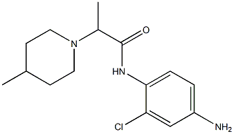  N-(4-amino-2-chlorophenyl)-2-(4-methylpiperidin-1-yl)propanamide