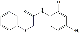 N-(4-amino-2-chlorophenyl)-2-(phenylsulfanyl)acetamide Struktur
