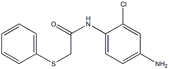 N-(4-amino-2-chlorophenyl)-2-(phenylsulfanyl)acetamide,,结构式