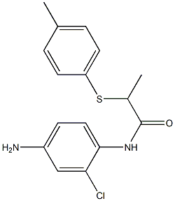 N-(4-amino-2-chlorophenyl)-2-[(4-methylphenyl)sulfanyl]propanamide Structure