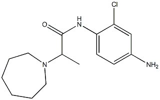 N-(4-amino-2-chlorophenyl)-2-azepan-1-ylpropanamide,,结构式