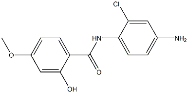 N-(4-amino-2-chlorophenyl)-2-hydroxy-4-methoxybenzamide,,结构式