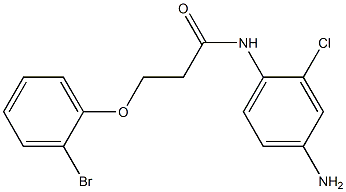 N-(4-amino-2-chlorophenyl)-3-(2-bromophenoxy)propanamide Structure