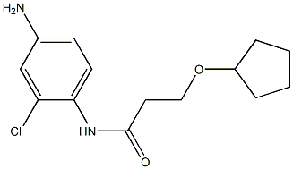N-(4-amino-2-chlorophenyl)-3-(cyclopentyloxy)propanamide 结构式