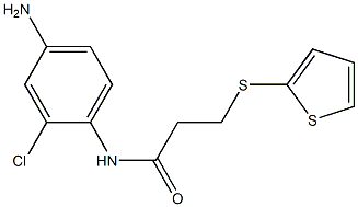 N-(4-amino-2-chlorophenyl)-3-(thiophen-2-ylsulfanyl)propanamide Struktur