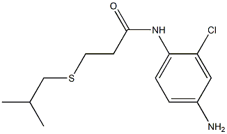 N-(4-amino-2-chlorophenyl)-3-[(2-methylpropyl)sulfanyl]propanamide Struktur