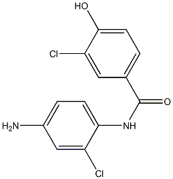 N-(4-amino-2-chlorophenyl)-3-chloro-4-hydroxybenzamide 结构式