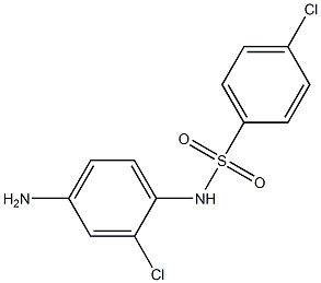 N-(4-amino-2-chlorophenyl)-4-chlorobenzene-1-sulfonamide Struktur