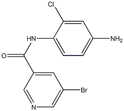 N-(4-amino-2-chlorophenyl)-5-bromopyridine-3-carboxamide Structure