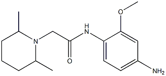 N-(4-amino-2-methoxyphenyl)-2-(2,6-dimethylpiperidin-1-yl)acetamide Struktur