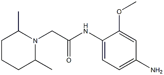 N-(4-amino-2-methoxyphenyl)-2-(2,6-dimethylpiperidin-1-yl)acetamide Structure