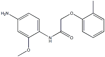 N-(4-amino-2-methoxyphenyl)-2-(2-methylphenoxy)acetamide Struktur