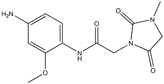 N-(4-amino-2-methoxyphenyl)-2-(3-methyl-2,5-dioxoimidazolidin-1-yl)acetamide Structure