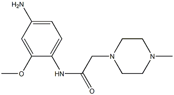 N-(4-amino-2-methoxyphenyl)-2-(4-methylpiperazin-1-yl)acetamide Struktur
