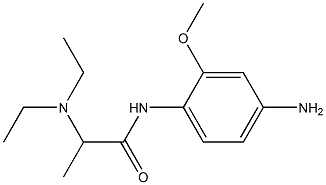 N-(4-amino-2-methoxyphenyl)-2-(diethylamino)propanamide 化学構造式