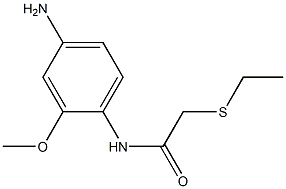 N-(4-amino-2-methoxyphenyl)-2-(ethylsulfanyl)acetamide Struktur