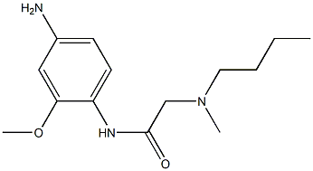 N-(4-amino-2-methoxyphenyl)-2-[butyl(methyl)amino]acetamide Struktur