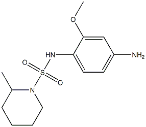 N-(4-amino-2-methoxyphenyl)-2-methylpiperidine-1-sulfonamide 结构式