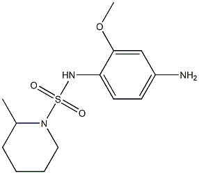 N-(4-amino-2-methoxyphenyl)-2-methylpiperidine-1-sulfonamide 化学構造式