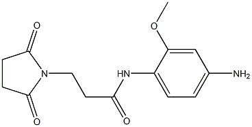 N-(4-amino-2-methoxyphenyl)-3-(2,5-dioxopyrrolidin-1-yl)propanamide Structure