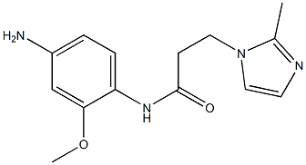 N-(4-amino-2-methoxyphenyl)-3-(2-methyl-1H-imidazol-1-yl)propanamide Structure
