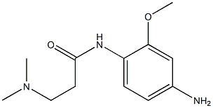 N-(4-amino-2-methoxyphenyl)-3-(dimethylamino)propanamide 化学構造式