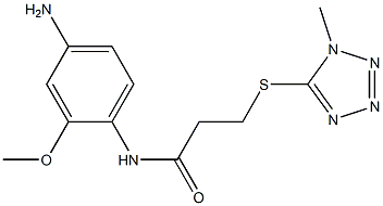 N-(4-amino-2-methoxyphenyl)-3-[(1-methyl-1H-1,2,3,4-tetrazol-5-yl)sulfanyl]propanamide Structure