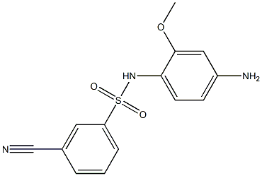 N-(4-amino-2-methoxyphenyl)-3-cyanobenzene-1-sulfonamide Struktur