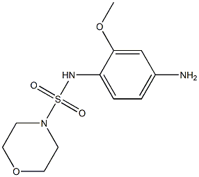 N-(4-amino-2-methoxyphenyl)morpholine-4-sulfonamide 结构式