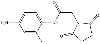 N-(4-amino-2-methylphenyl)-2-(2,5-dioxopyrrolidin-1-yl)acetamide,,结构式